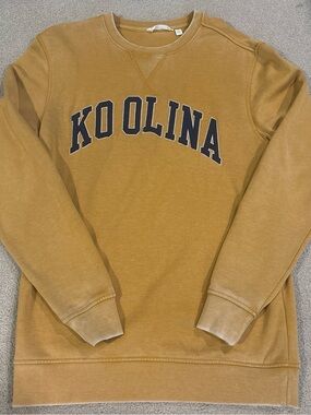 Ko Olina Women's Mustard Crewneck Sweatshirt